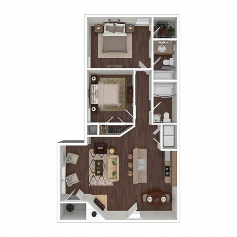 2Bed 2 Bath at Southaven Pointe Apartments, Southaven, 38671